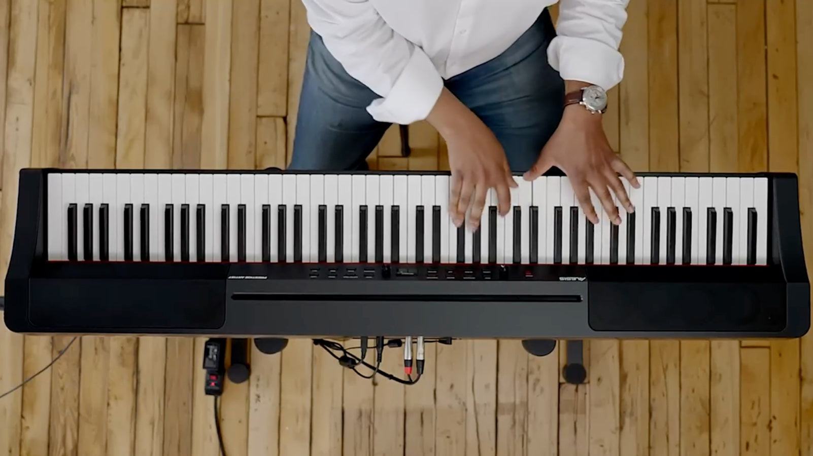 88 Key digital piano, emphasizing full-size keys and weighted action, a substantial and aspirational gift for musicians of all levels.