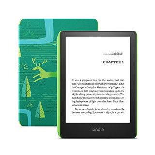 Kindle Paperwhite Kids in pink with a child-friendly cover