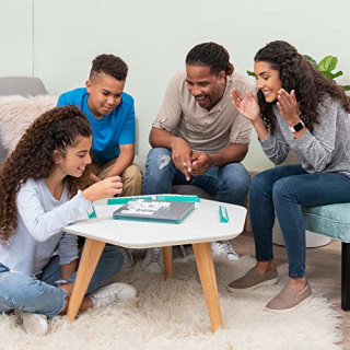 UpWords board game box and game board with letter tiles