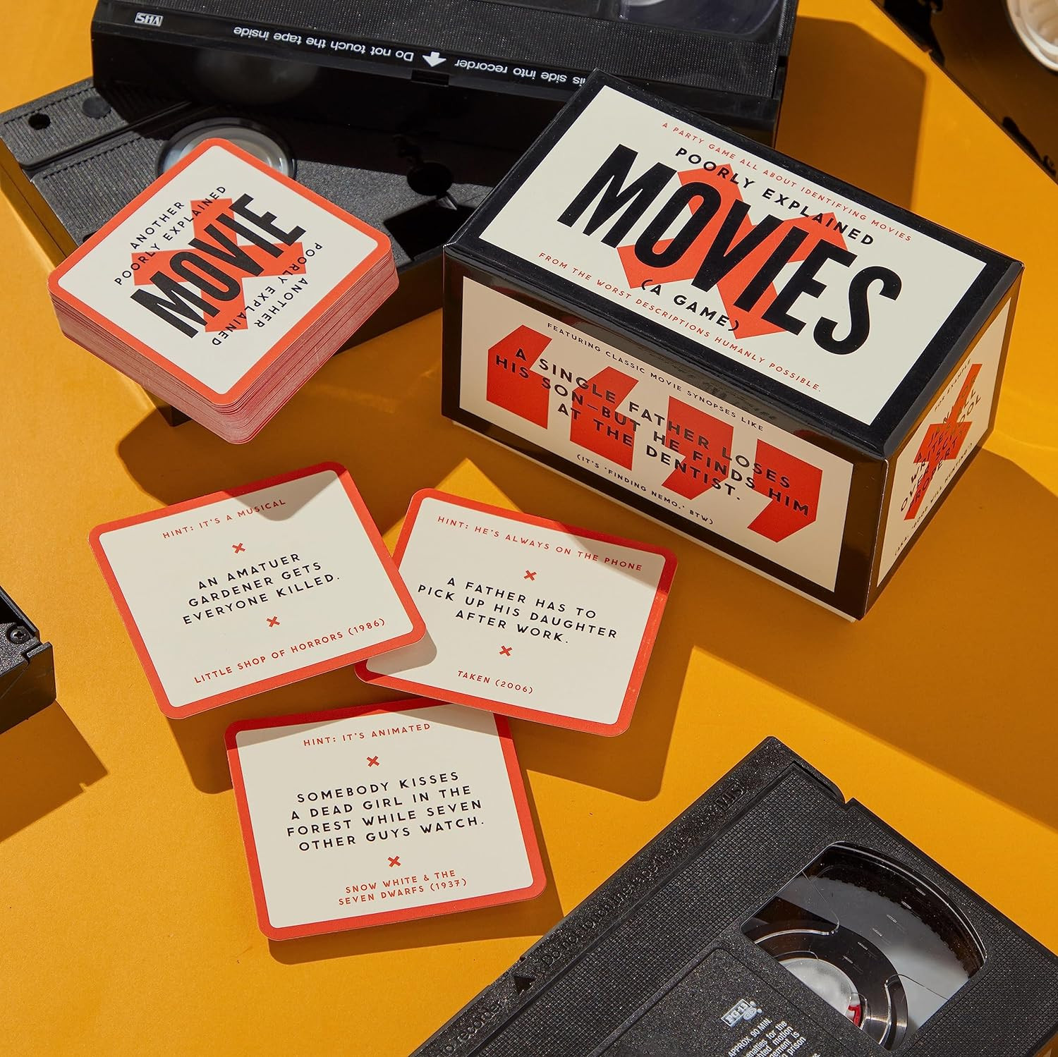 Poorly explained movies party game, an entertainment gift suggestion for dads who love movies and games