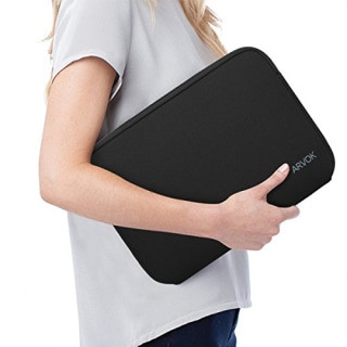 Water-Resistant Laptop Sleeve in gray, a protective coworker gift for laptop commuters.