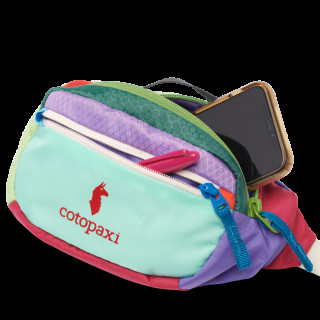 Cotopaxi Kapai 1.5L Hip Pack in multicolored patchwork design