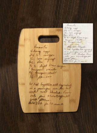 Handwriting Engraved Cutting Board Unique Kitchen Gift