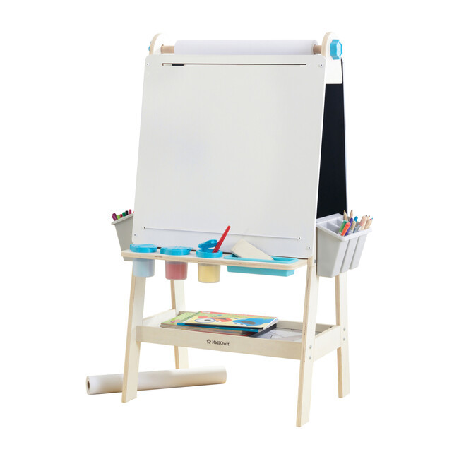 Art Easel with paper roll and art supplies