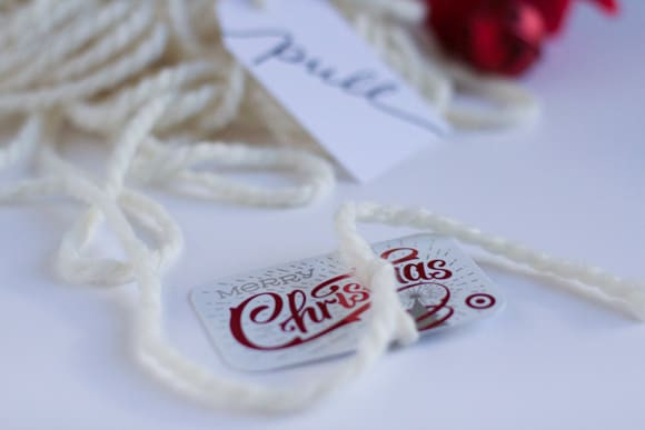 Creative gift card wrapping idea