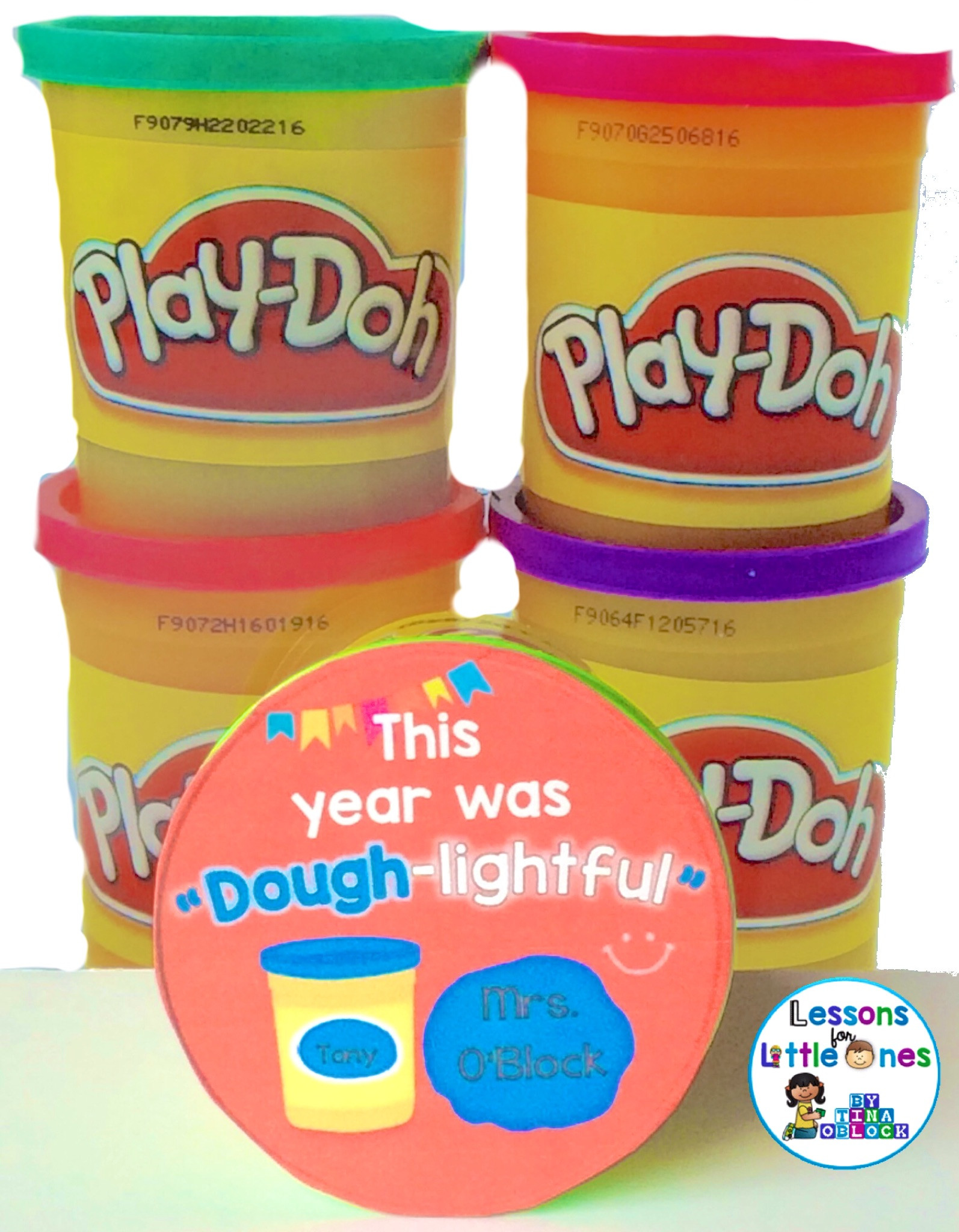 Student gift for the end of the school year - play dough