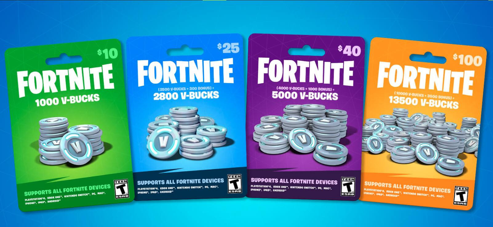 Fortnite V-Bucks gift cards as a practical gifting solution for Fortnite players