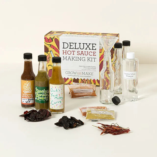 Make Your Own Hot Sauce Kit, a fun and creative birthday DIY gift for dads who love spicy food