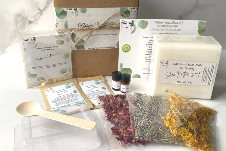 A homemade soap making kit, a thoughtful and pampering DIY bridesmaid gift.