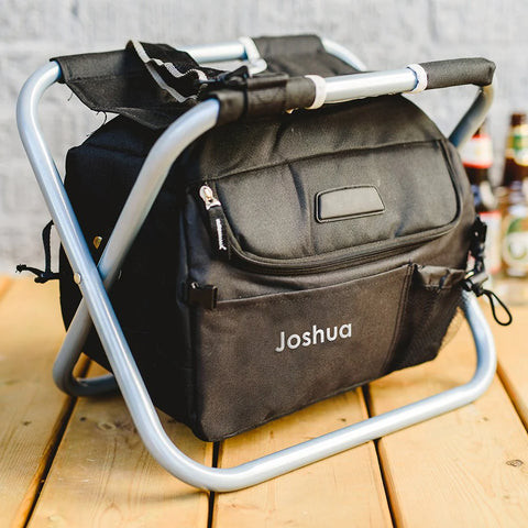 Personalized Tailgate Cooler and Stool Combo