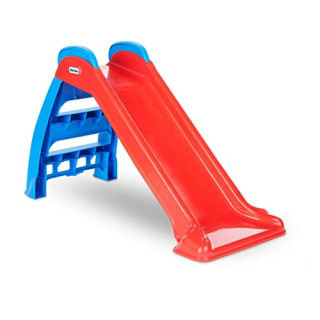 Little Tikes First Slide Toddler Slide, Easy Set Up Playset for Indoor Outdoor Backyard, Easy to Store, Safe Toy for Toddler, Slip And Slide For Kids (Red/Blue), 39.00