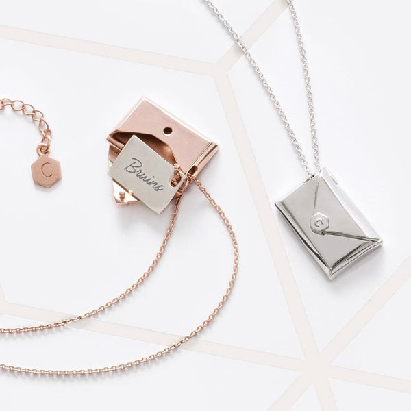 Envelope Locket Necklace: A deeply romantic and personal gift for wife, carrying a secret message close to her heart