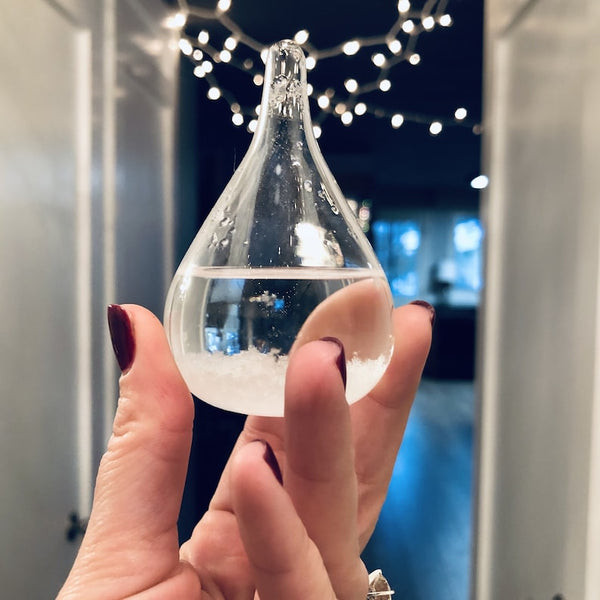 Tear Drop Storm Glass: A romantic and unique gift for wife, blending nautical history with home décor