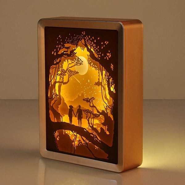 Romantic Light Box Art: A decorative and romantic gift for wife, whimsical illuminated art for home ambiance
