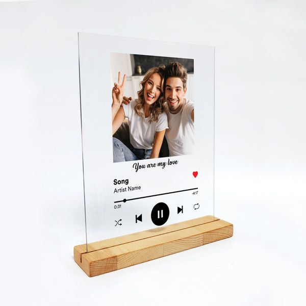 Our Song Display Plaque: A personalized and romantic gift for wife, celebrating your shared song and memories with a Spotify code