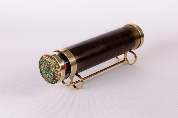 Hand-Engraved Brass Kaleidoscope: A romantic and unique gift for wife, personalized with a loving message for a sentimental keepsake