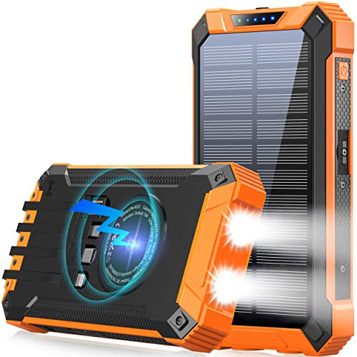 Solar Portable Charger Power Bank, a useful birthday gift for dads who are always on the go