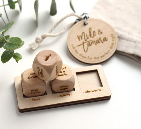 Set of 3 Date Night Dice to Spice Up the Anniversary