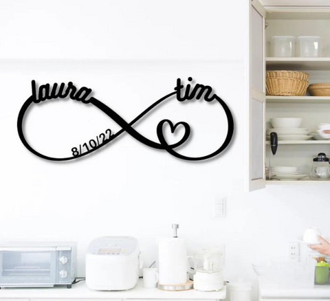Personalized Love You To Infinity Sign