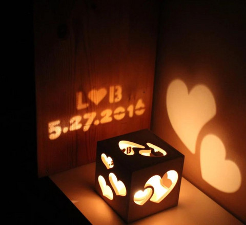 Personalized Candle Wooden Box