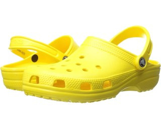 Pair of Crocs Classic Clogs in a vibrant color, showcasing their iconic design