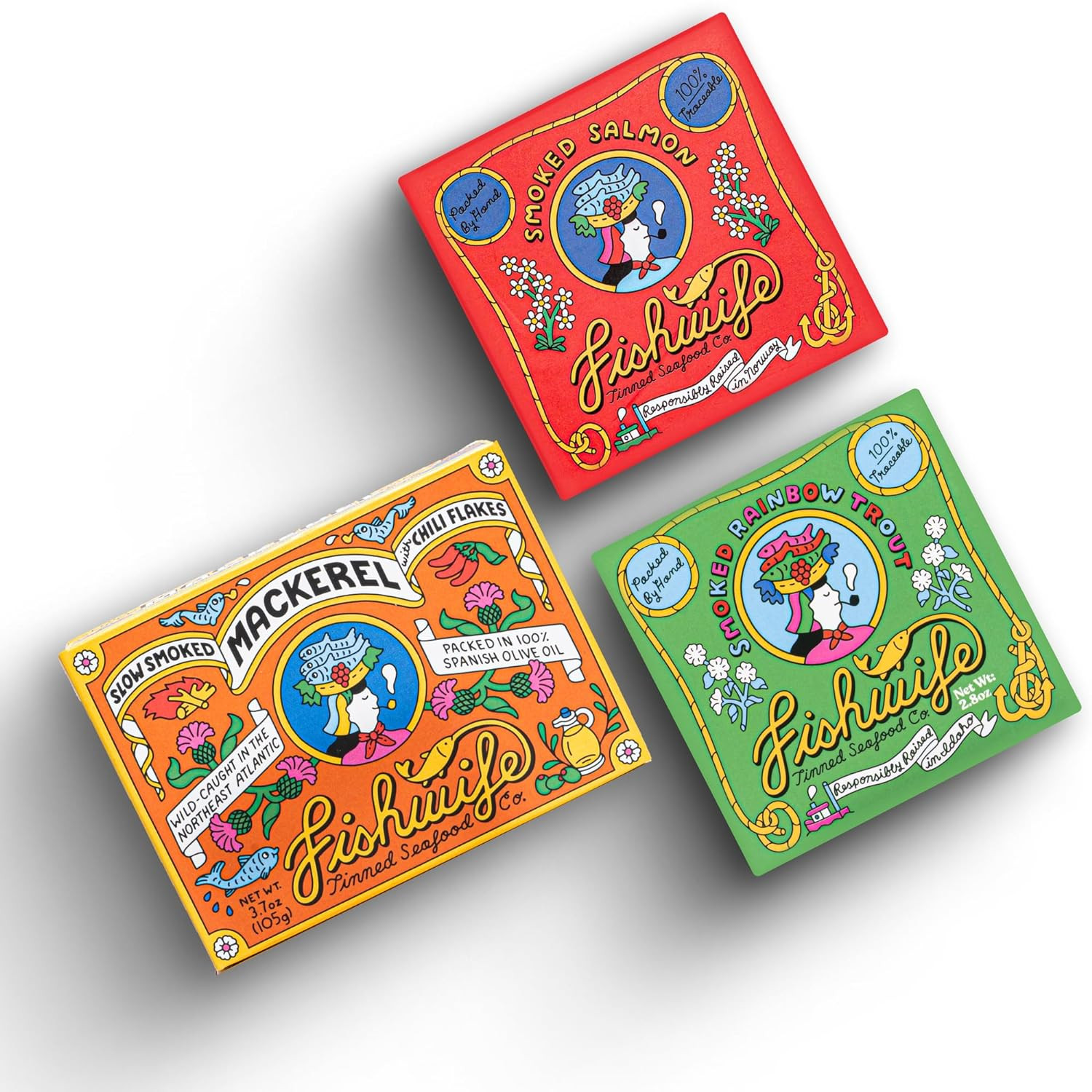 Fishwife smoky trio 3-pack for foodie dad