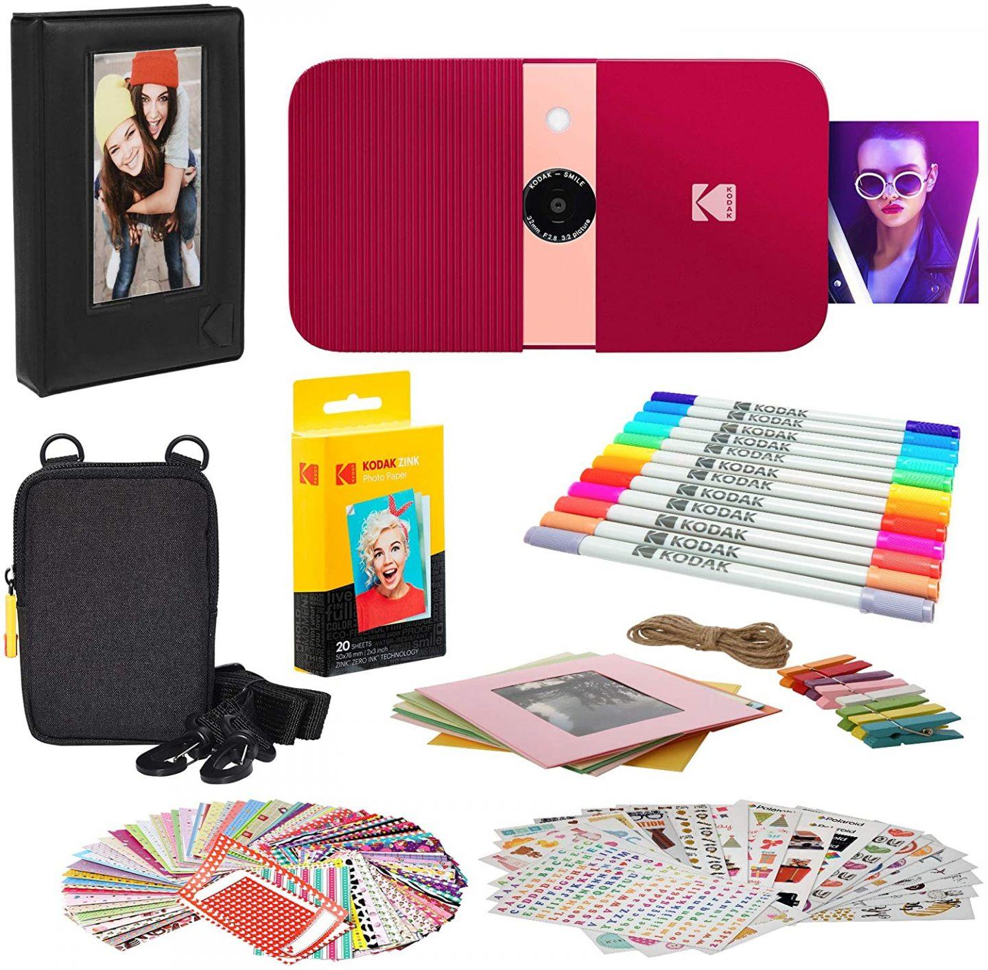 Smile Instant Print Camera Kit with Accessories