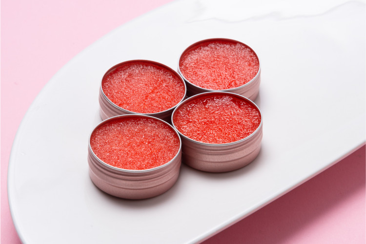 Homemade sugar lip scrubs, a sweet and pampering DIY bridesmaid gift suggestion.