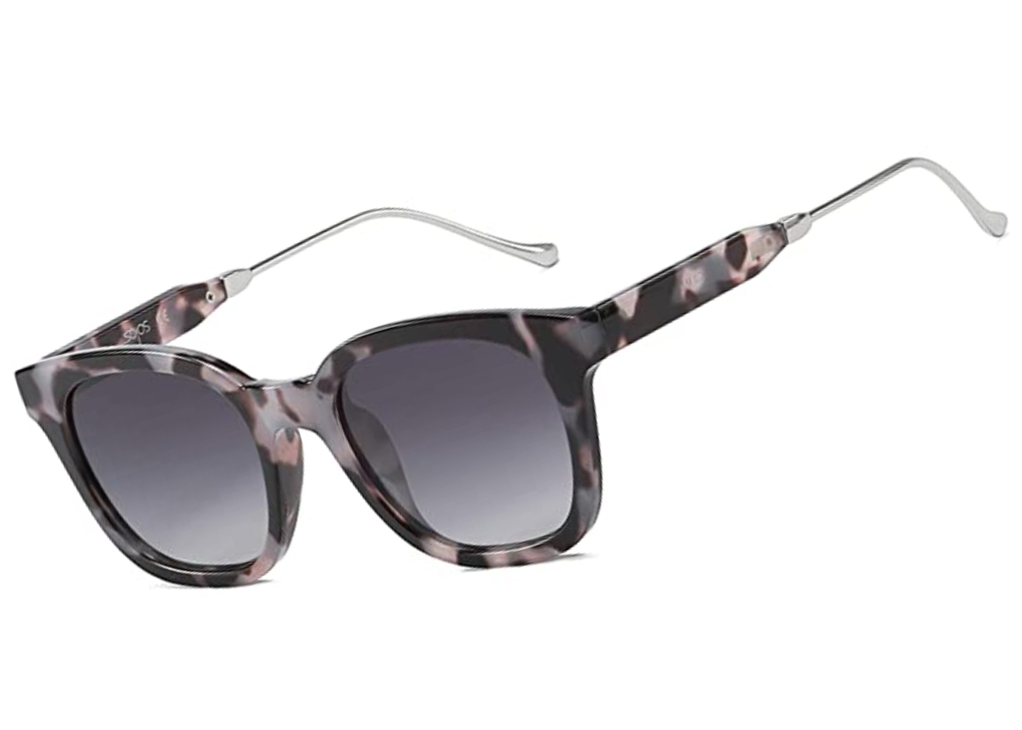 Pair of Sojos Square Polarized Sunglasses, emphasizing their fashionable square frame and polarized lenses for eye protection.