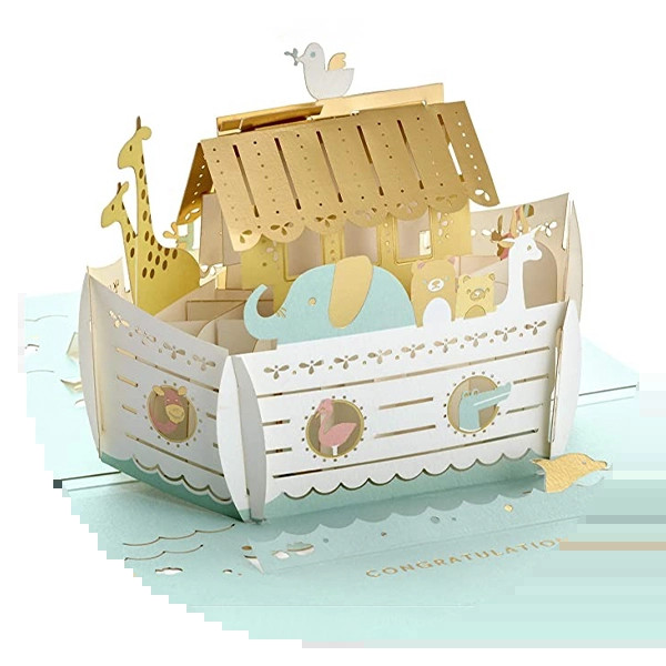 Hallmark Signature Paper Wonder Pop Up Card, a thoughtful baptism gift when paired with a donation to charity in baby's name.