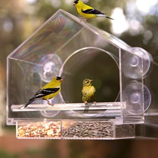 Transparent Acrylic Window Bird Feeder Grandma Christmas Gift