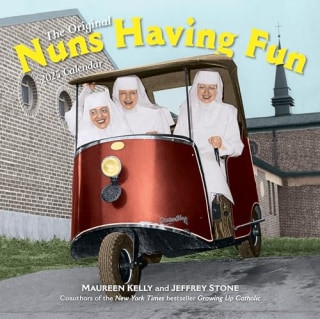 Funny calendar gag gift: Nuns Having Fun Wall Calendar 2025, a kitschy and humorous year