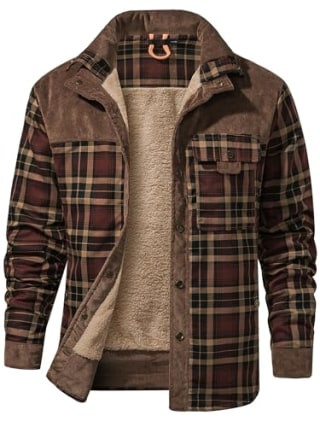 Mr.Stream Vintage Plaid Flannel Jacket for outdoor wear