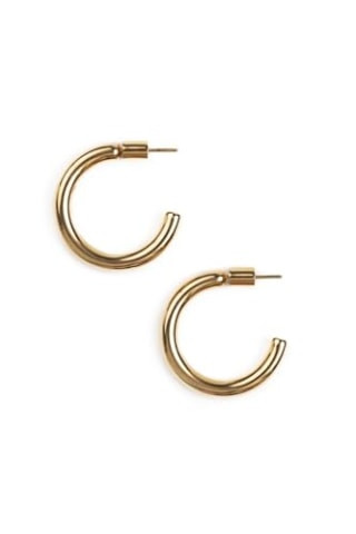 Gold Hoop Earrings - Classic and versatile jewelry gift for coworkers under 