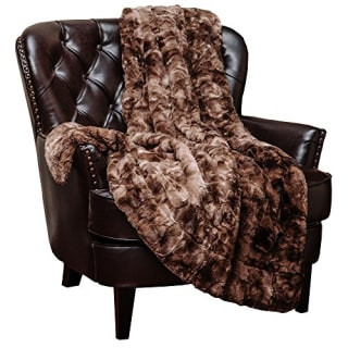 Fuzzy faux fur blanket cozy christmas gift for girlfriend