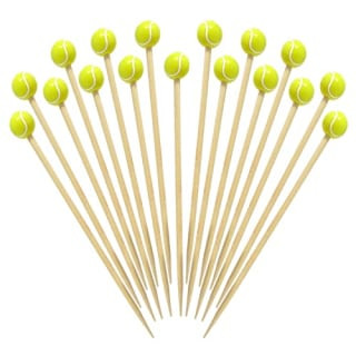 Pack of tennis ball cocktail picks