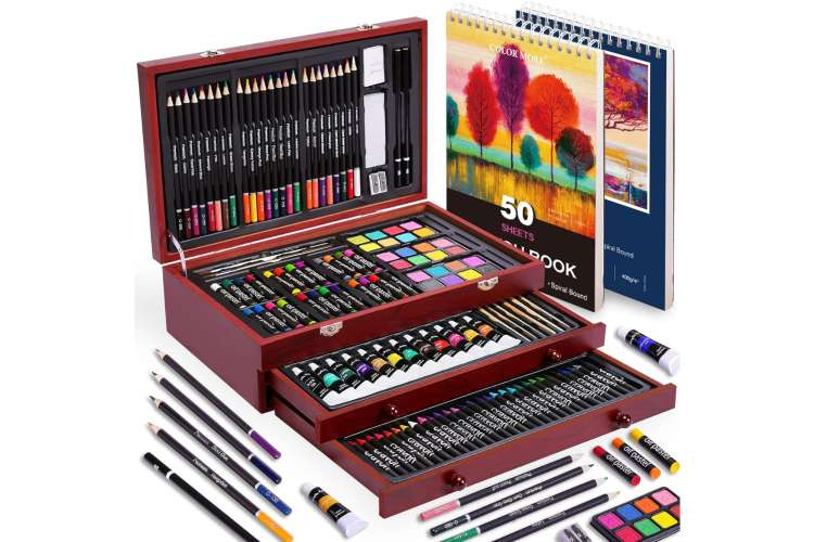 High-quality art supplies, a creative birthday gift idea for wife who is an artist, fueling artistic passions and projects (via Amazon)