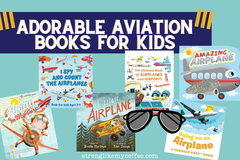 A collection of aviation themed childrens books