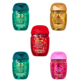 Mini hand sanitizers from Bath &amp; Body Works, a practical yet funny white elephant gift in current times