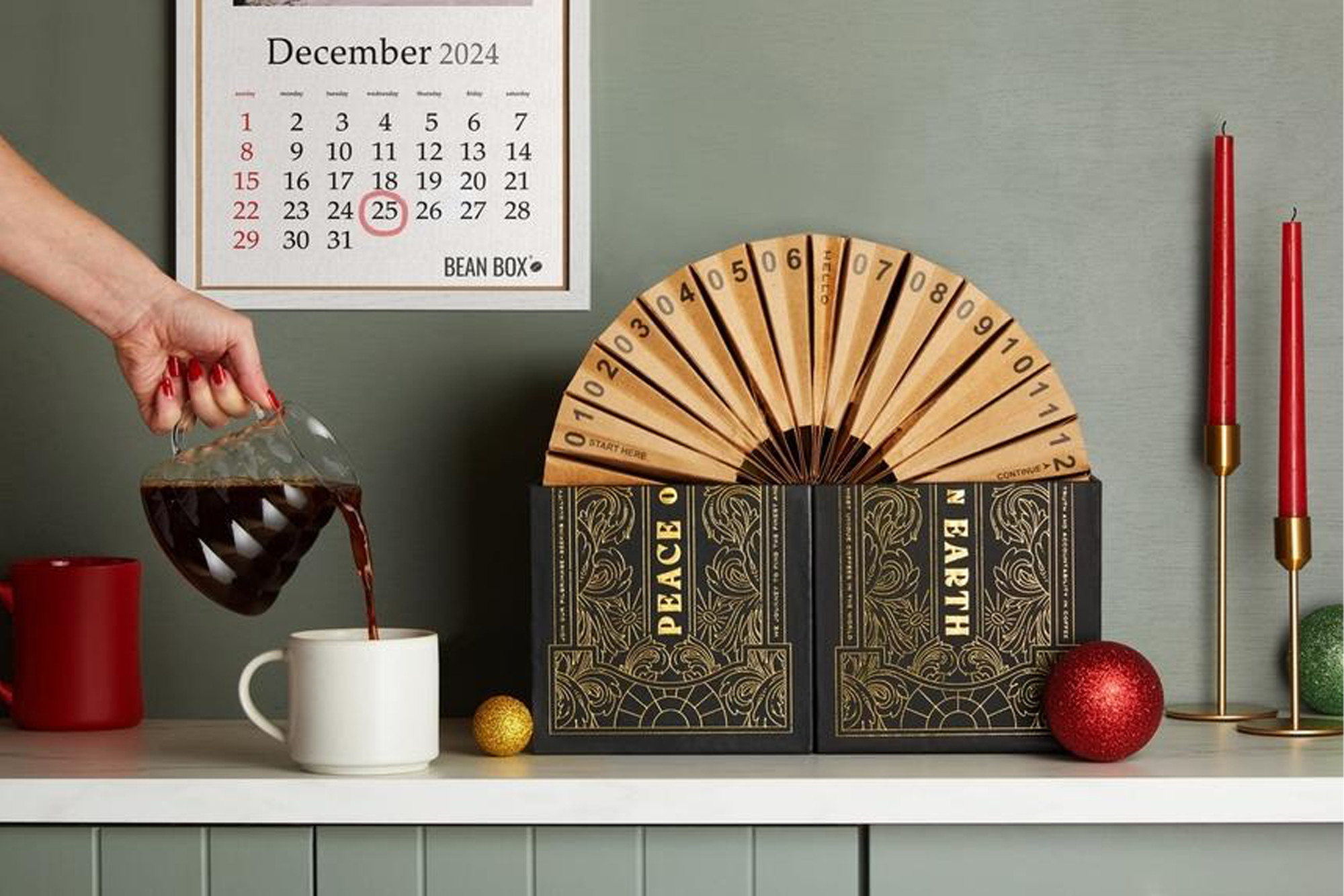 Bean Box Onyx Coffee Advent Calendar, a delightful and unique Christmas gift for coffee aficionados