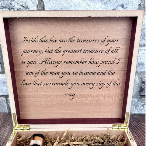 Personalized Wooden Keepsake Box for Son