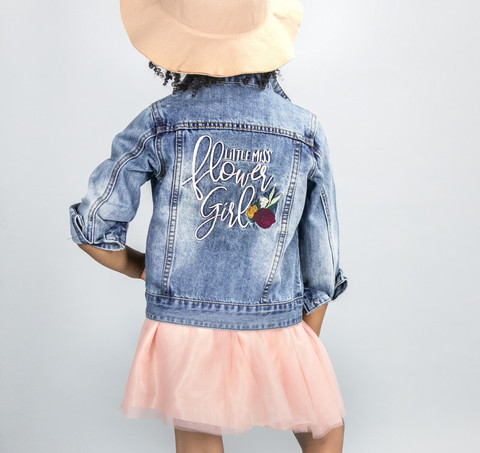 Flower Girl Denim Jacket
