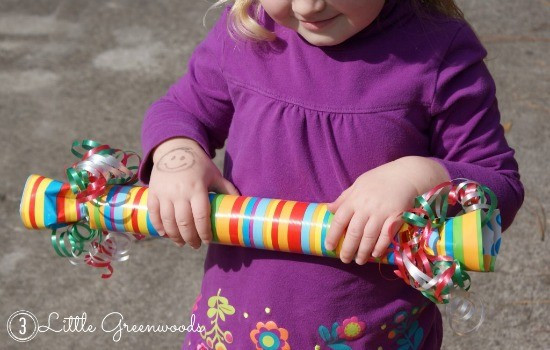 Completed DIY birthday popper, a perfect inexpensive birthday party gift for children.