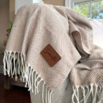 Custom Embroidered Throw Blanket for old ladies