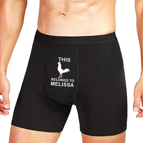 Funny Custom Boxers: Personalized boxers with custom face print, humorous and fun 4th anniversary gift