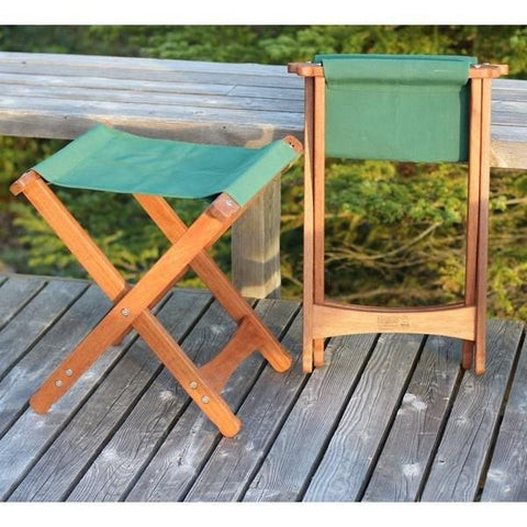 Green folding camp stool camping gift
