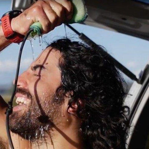 Portable camping shower system gift