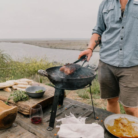 All-in-one cast iron grill camping gift
