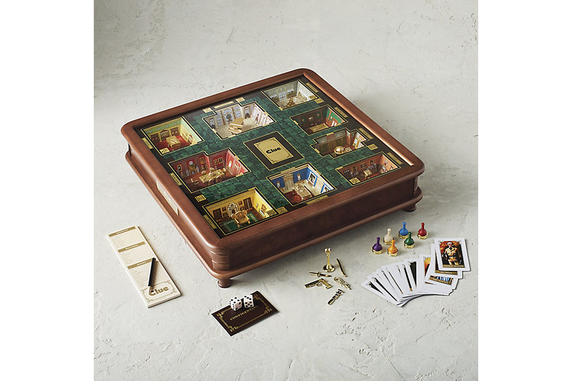 Clue Luxury Edition Board Game, a sophisticated and unique Christmas gift for board game enthusiasts