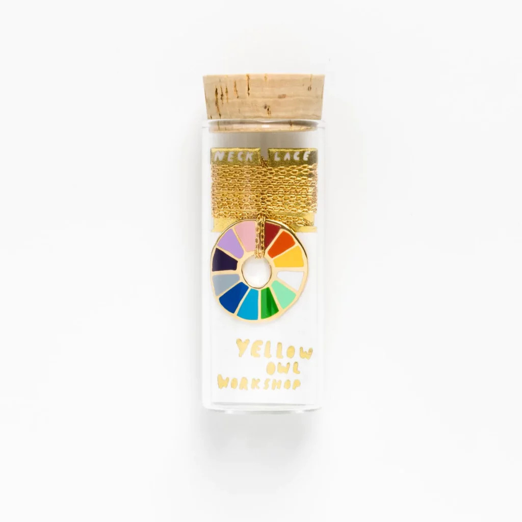 Color Wheel Pendant Necklace